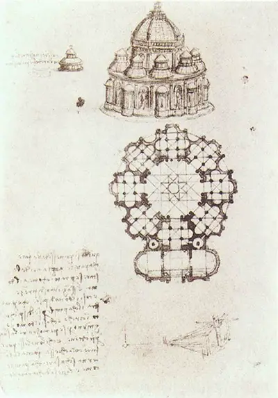 Studies for a Building on a Centralised Plan III Leonardo da Vinci